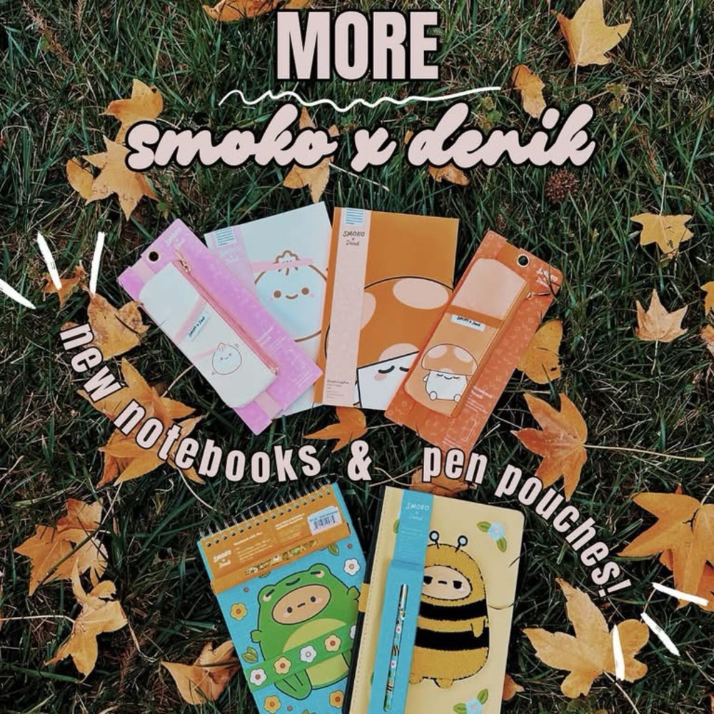 SMOKO x Denik Kai Mushroom Banded Pencil Pouch